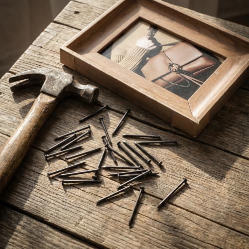 2 Inch Black Iron Nails, 30 PCS Antique Head Nail Decorative Nail for Hanging Pictures, Wall Nails Black Picture Hangers for Bedroom Bathroom Office Hanging Handmade Project Decoration Wall Decor