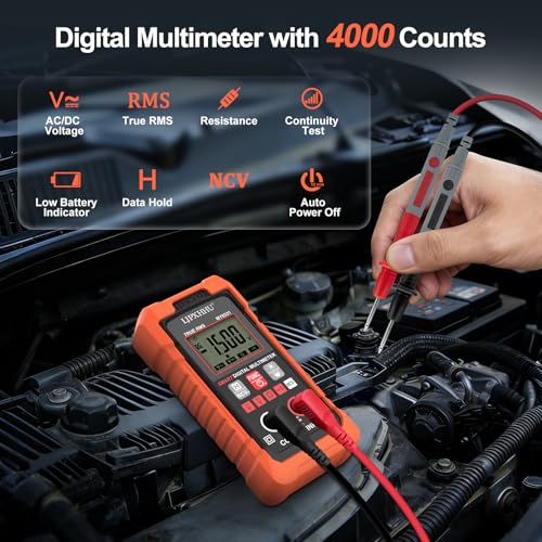 Digital Multimeter Volt Meter TRMS 4000 Counts Auto-Range NCV Tester