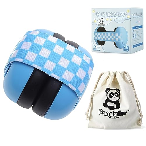 PandaEar Baby Ear Protection, Noise Cancelling Headphones EarMuffs for Babies & Toddlers 0-3 Years - color: Blue