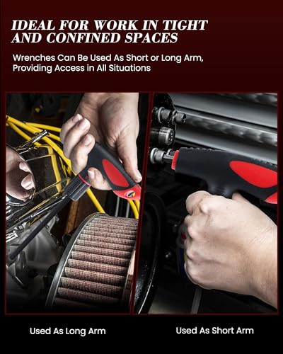 Lichamp 8 Pieces SAE T Handle Allen Wrench Set, 5/64-3/8 Inch, Ball Head - size: 5/64 to 3/8 Inch