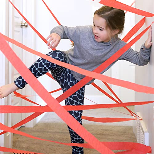 Red Painters Tape,1 inch x 60 Yards - color: Red
