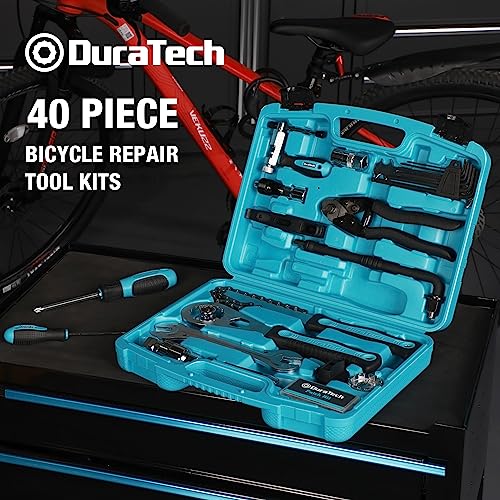 DURATECH 40PC Bike Repair Tool Kit with Carry Storage Case - size: 40 PC