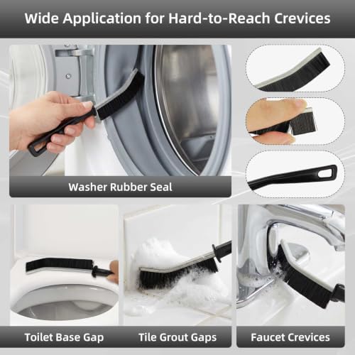 12Pcs Crevice Cleaning Brush, Multifunctional Grout Brush