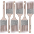 Paint Brush, 2.5IN Stain Brushes for Painting Walls House Touch-Ups,Furnitures and Fence Staining, Wooden Handle Masonry Paintbrush(6 Packs) - size: 2.5 inch