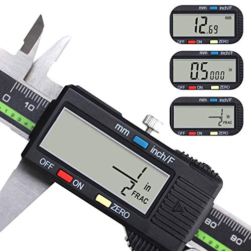 Sattiyrch 6 Inch Digital Caliper, Stainless Steel Precision Measuring Tool