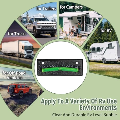 RV Bubble Level, 2 Pack, For Trailer Leveling Bubble,Indicator For Camper