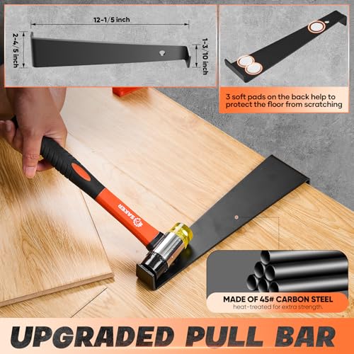 Saker Laminate Flooring Tools, 65-Piece Wood Flooring Installation Kit
