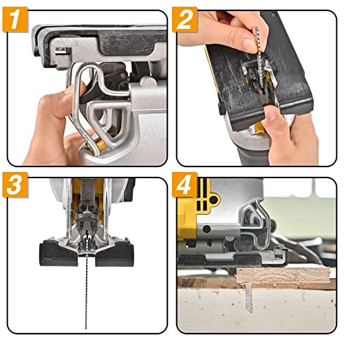 20-Piece T-Shank Jigsaw Blade Set for Wood and Metal