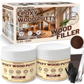 Woodon Epoxy Wood Putty Filler Kit, 32oz 2-Part Wood Putty Filler (Brown) - color: Brown