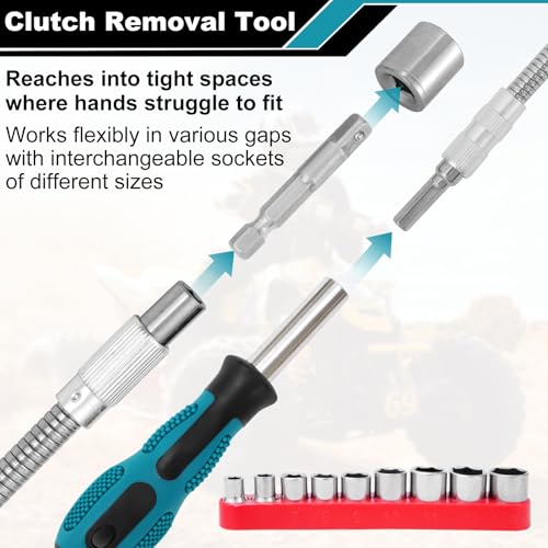Universal Belt Changing Tool Kit, Polaris RZR Clutch Cover Removal Set