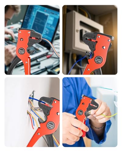 VCELINK Automatic Quickstrip Wire Stripper & Cutter 2-in-1, Black - color: Black