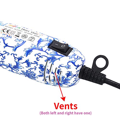 mofa Resin Heat gun,6.6ft Cable 300W Heat Gun for Crafts,Acrylic Paint Dryer Multi-Purpose Electric Heating Nozzle (Chinese Style) - color: Chinese Style