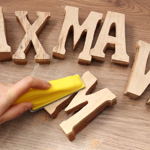 MAXMAN Sand Paper Sanding Block, 110Pcs Sandpaper Assortment, for Crafts - style: Purple 80-3000 grit