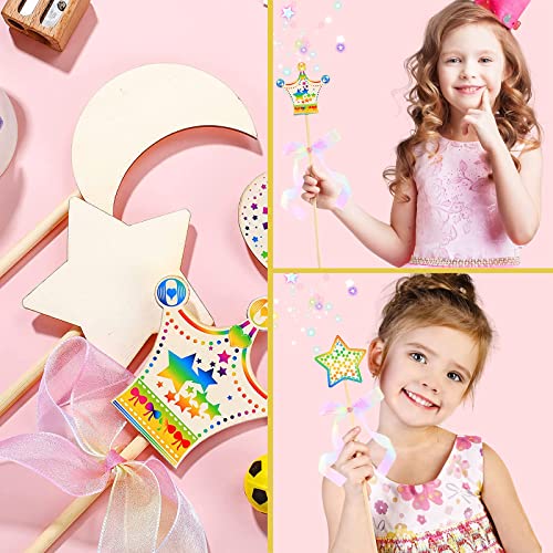 3/4 x 12 Wooden Dowels Wooden Sticks for Crafts, 6 PCS Macrame Wood Dowel Rods, Unfinished Hard Wood Sticks for Crafting, Arts and DIYers, Tiered Cake Support and Wedding Ribbon Wands - size: 3/4"×12"-6PCS
