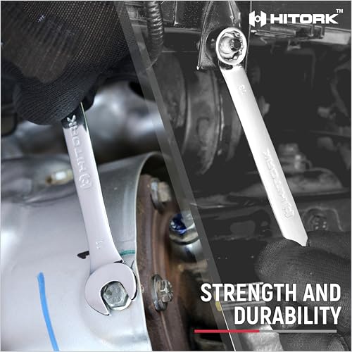 HITORK 19 Piece Metric Combination Wrench Set, 6-24 mm, CR-V, Storage Pouch - style: 19 Piece Set Metric