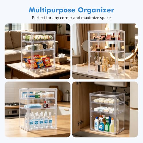 Upgraded Baby Bottle Storage Organizer for Countertop Cabinet, Thickened - size: Large