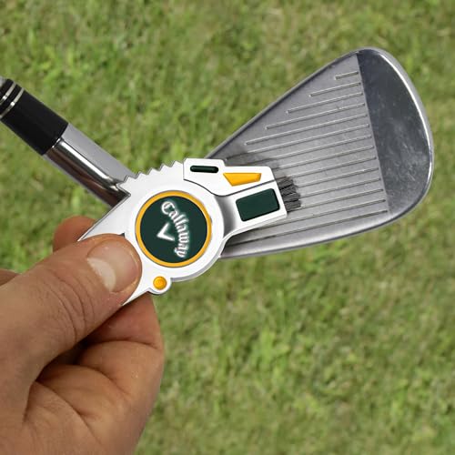 Callaway 4-in-1 Golf Divot Repair Tool - color: Green/Yellow