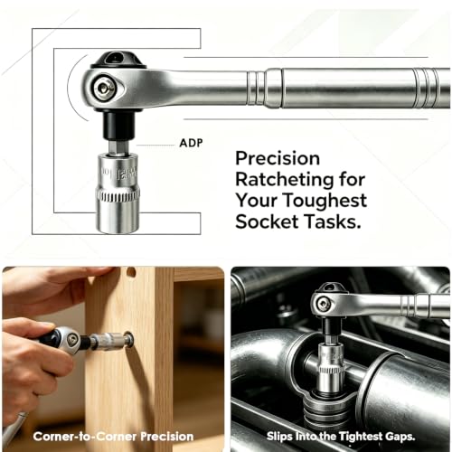40-in-1 Magnetic Ratcheting Screwdriver Set with 180° Rotating