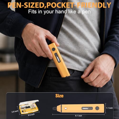 Mini Cordless Rotary Tool, Multi-Purpose Power Rotary Tool Kit (yellow) - color: Yellow