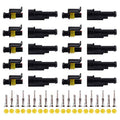 MUYI 10 Kits 1 Pin Way Electrical Connectors for 20-16 AWG Wire Cable 10A - style: 1pin connector(10 sets)