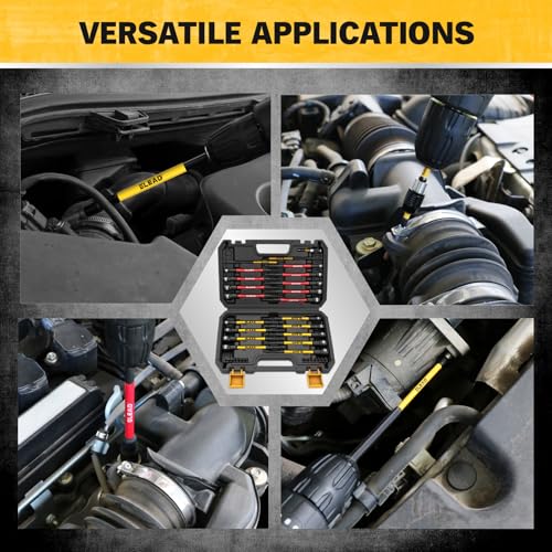 Magnetic Nut Driver Bit Set, 35-Piece Extra Long Nut Driver Set for Impact Drill, Metric & SAE, PH1 & PH2 Screwdriver Bits 1/4 Drive Shank Adapter Extension, Durable for Professional Projects - style: 35-Piece Nut Driver Set
