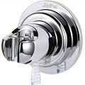 JiePai Suction Cup Shower Head Holder for Handheld Shower,Chrome | Suction cup holder,No-drill wall mount,fits 3/4 handheld,Works on tile glass metal,Removable,For bathroom/RV - color: Holder-Chrome