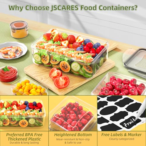 50 PCS Food Storage Containers with Lids Airtight (25 Lids & 25 Containers) - color: 25Pack