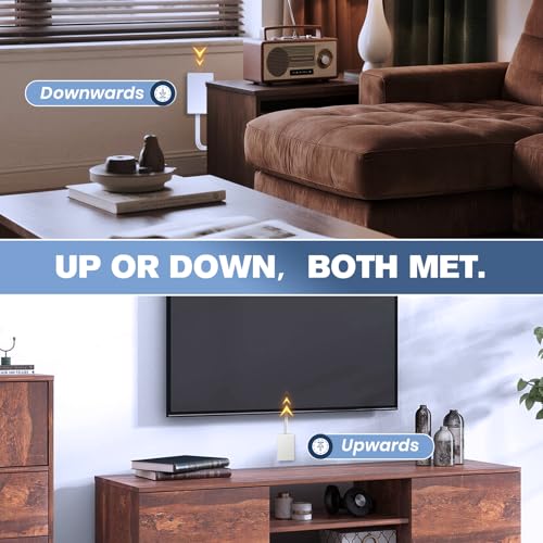 Sakerplus Outlet Concealer Power Strip-Outlet Cover Extender Outlets-8ft - style: 8ft (USB & AC ports)