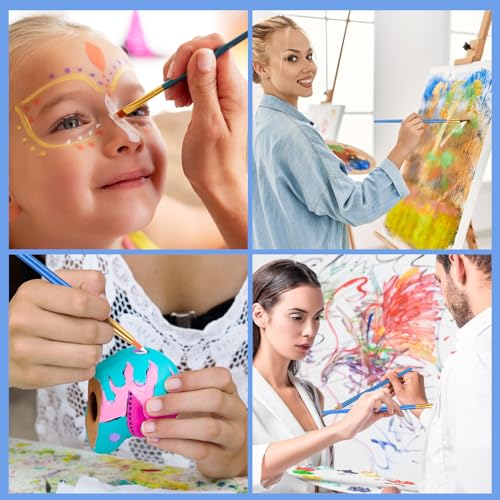 ESRICH Paint Brushes Set, 100Pack 1200pcs Paint Brush for Acrylic Painting - size: 1200p