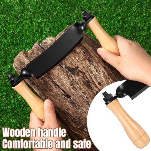 3 Pcs Curved Draw Shave Knife Set 5" 8" 10" Woodworking Debarking Hand Tool Wood Razor Shaving Wood Barking Tool for Men Tree Bending Broach Peeling Whittling Shaping Detailing Stripping - style: Curved