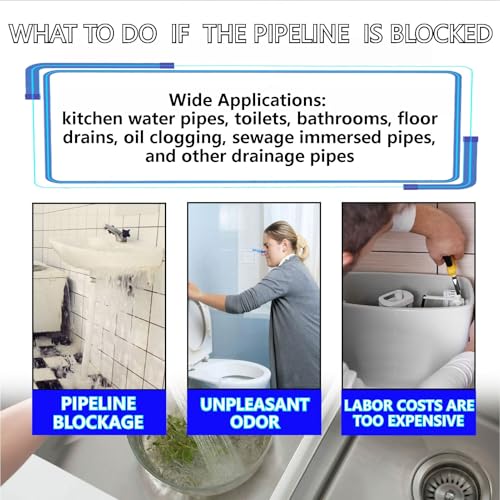 Wild Tornado Sink Drain Cleaner, Powerful Sink and Drain Cleaner Powder for Kitchen and Bathroom