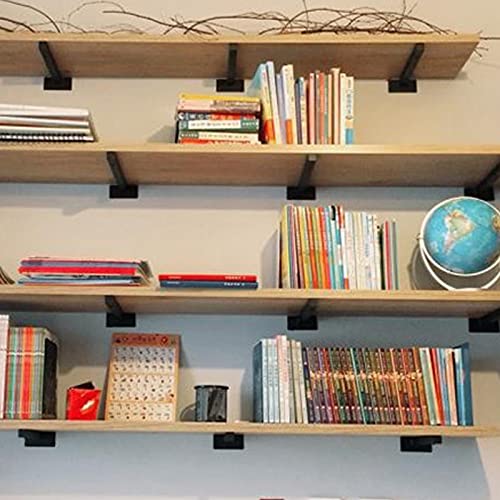 Luomorgo 10 Inch Floating Shelf Bracket, 4 Pcs, Silver Blind Shelf Support - size: 10 Inch-Silver
