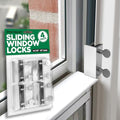 Shop Square Window Locks, 4 Pack Aluminum Thumb Turn Window Lock, Secure Sliding Windows & Doors, No-Drill Install, Child Proof, Indoor Outdoor, Requires 28-36mm Clearance