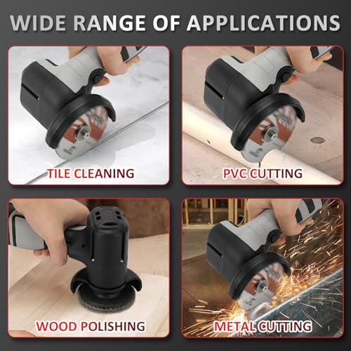 16.8V Mini Angle Grinder Cordless with 2 X 2Ah Battery & 20 Discs, 3 inch