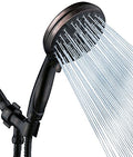 ORB High Pressure Shower Head with Handheld - Multifunctional High Flow Rain Showerhead with Extra 60" Long Hose and Adjustable Overhead Holder - Es la mejor regaderas para ducha (Oil Rubbed Bronze) - color: Oil Rubbed Bronze, style: 5 Modes