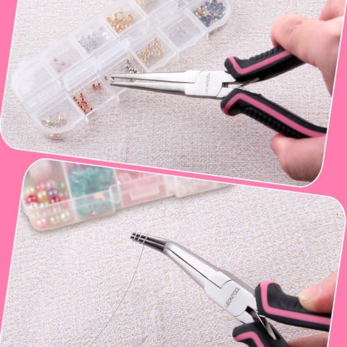 2PCS Mini Needle Nose Pliers Set Smooth Jaws Small Long Nose Pliers and Bent Nose Pliers Jewelry Plier for Jewelry Making, Extra Long Needle Nose Plier for Wire Wrapping Object Gripping - style: Straight & Bent Needle Nose Plier Smooth Jaws