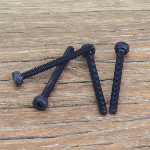 105 Pieces M2 x 20mm Socket Head Cap Screws, Thread Pitch 0.4mm, Sutemribor M2 Black Screws, 12.9 Grade Alloy Steel, Black Oxide Finish, Fully Threaded - size: M2 x 20mm, style: Socket Head