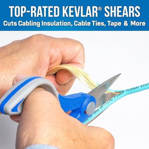 Jonard Tools TK-355 3 Hole Fiber Stripper & Kevlar Shears Scissor Kit, Leather Pouch - style: Fiber Stripper & Scissor Kit w/ Leather
