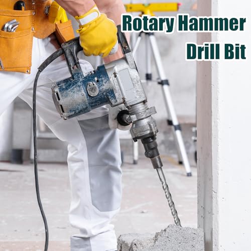 2 Pcs 1-3/16"x12.2"(30x310mm) SDS Plus Rotary Hammer Bit for Concrete - size: 1-3/16 in x 12.2 in (30 x 310mm)
