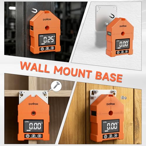 DOVOH 3-in-1 Digital Angle Finder with Laser, Digital Angle Gauge, WG-3L