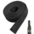 Heat Shrink Braided Sleeve, 10ft 1/2" Flexible Wire Sheathing Cable Cover - size: 10ft - 1/2"(13mm)