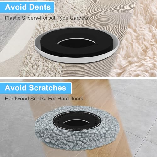 New Upgrade Furniture Sliders - Multi-Surface 3-in-1 Movers Sliders - size: 4.3in Round 8+4+1Pack