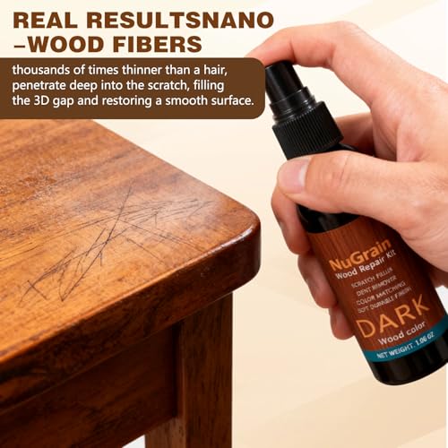 NuGrain Wood Repair Kit, Professional Wood Floor Scratch Repair, Floor Cover Nicks and Scratches, Hides Minor Defects, Restore a Finish for Wood
