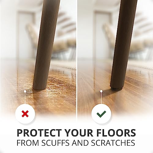 235 pcs Felt Furniture Pads Brown & Beige X-Protector! for Hardwood Floors - size: 235 PCS Brown & Beige, Round & Square