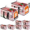 RoomHacks Moving Bags, Heavy Duty Large Storage Bags, 100L, 8 Pack, Clear - size: 100L- 8Packs