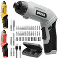 UNIWA Cordless Electric Screwdriver Rechargeable-650 RPM Power Drill-Grey - color: Grey