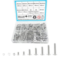 M4 Phillips Pan Head Machine Screws, 370pcs Stainless Steel Kit (M4 x 6mm, 8mm, 12mm, 16mm, 20mm, 25mm, 30mm) - size: M4, style: Phillips Pan Head