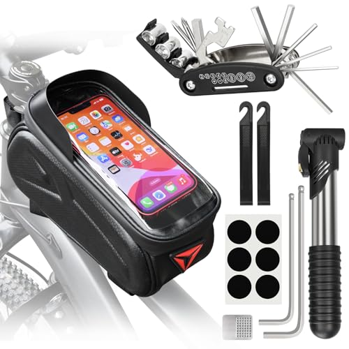 Bike Repair Kit, Bike Bag With Tire Pump, Bike Multitool, Allen Wrenches - size: Bike Phone Bag Set