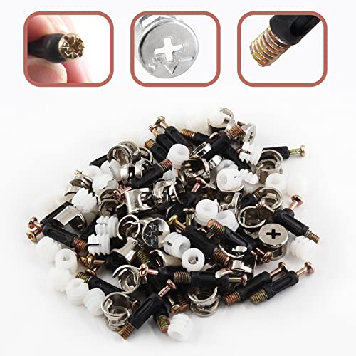 Jiozermi 36 Sets 3-in-1 Furniture Connecting Kit - size: B