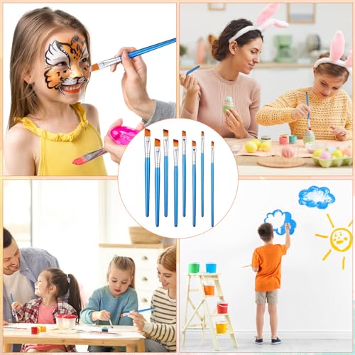 Sherr 48 Pcs Paint Brush Set Bulk, 0.28, 0.35, 0.43, 0.59 Inch, Angle Style - color: Angle Style, size: 0.28, 0.35, 0.43, 0.59 Inch